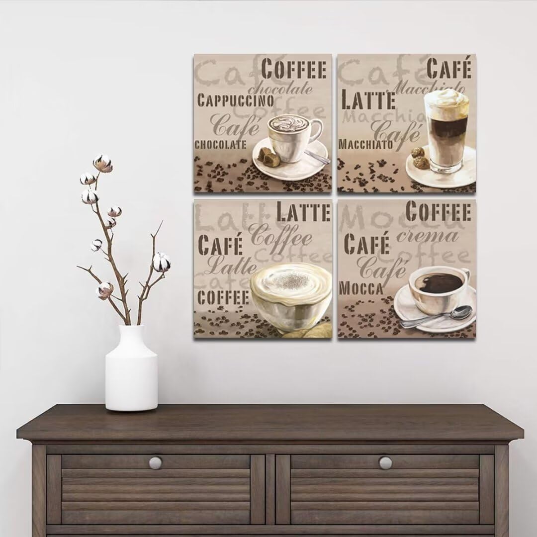 Amazon.co.jp: Fikyike カフェ用コーヒーウォールアート 壁装飾